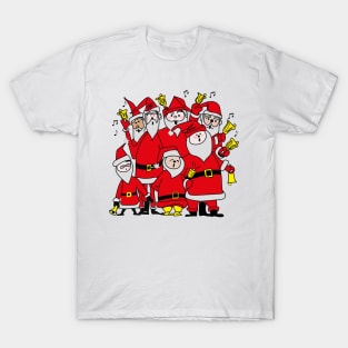 Santa Claus Choir Singing Christmas Song T-Shirt